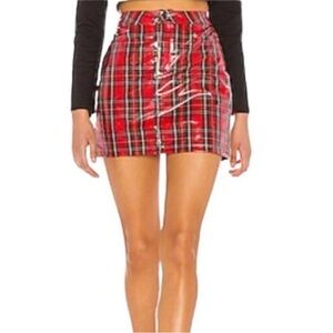 SUPERDOWN Plaid skirt